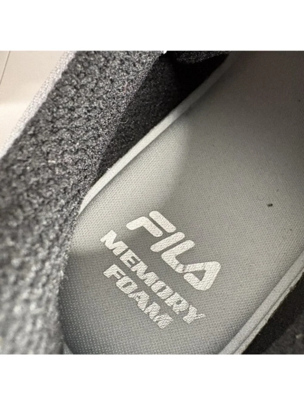 Fila Men Size 9 Grey Comfort Lace-Up Memory Primo-Forza Running Shoes NWB